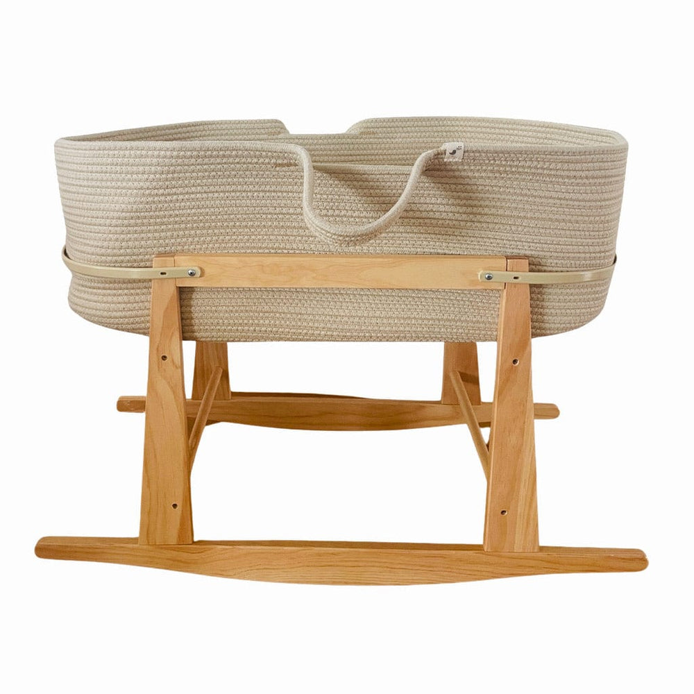 Ecosprout Bassinets & Cradles Bundle | Cotton Co-Sleeper Moses Basket - Natural