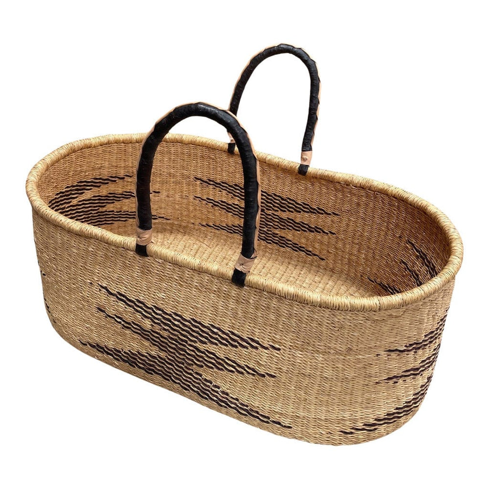 Ecosprout Baby & Toddler Traditional Daiki / Black Nat Handles Co-Sleeper Bolga Moses Baskets (Seconds)