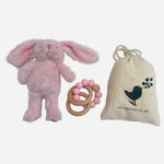 Ecosprout Baby Gift Sets Gift Box : 3 Pk Cloths & Mini Pixie Bunny
