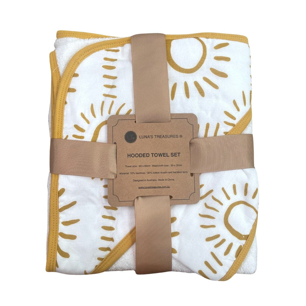 Ecosprout Baby Gift Sets Gift Box : Hooded Towel & Mustard Honey Bunny