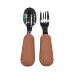 Ecosprout Nursing & Feeding Stainless Steel Toddler Cutlery Set : Toasted Almond