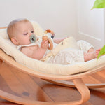 Ecosprout Baby Soothers Wooden Teether Ring | Silicone : Earth