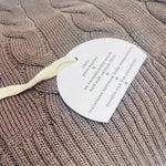 Natures Gift For Baby Blanket Merino Cable Baby Blanket : Mocha