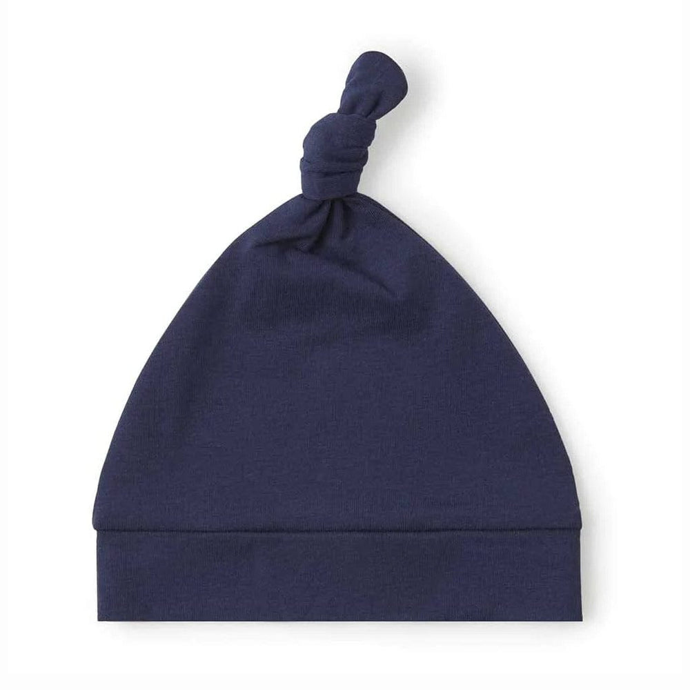 Snuggle Hunny Kids Baby Accessory Knotted Beanie : Navy
