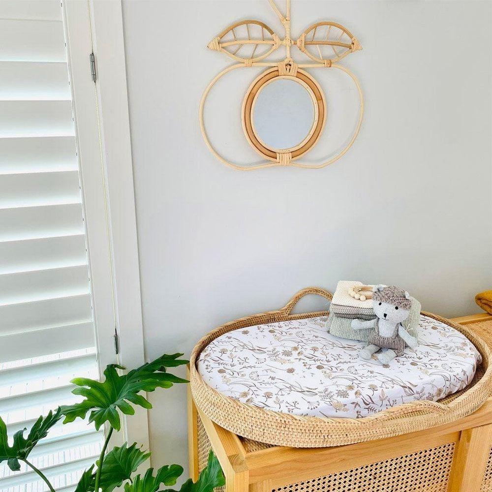 Rattan Wall Art : Apple Mirror Wallhangings Ecosprout 
