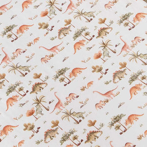 Snuggle Hunny Kids Fitted Cot Sheet : Dino