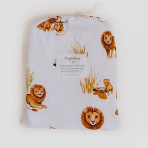 Snuggle Hunny Kids Fitted Cot Sheet : Lion