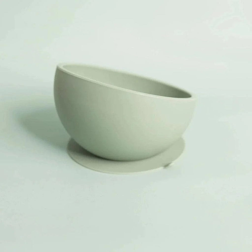Ash & Co Nursing & Feeding Silicone Scooped Suction Bowl & Cutlery Set : Sage
