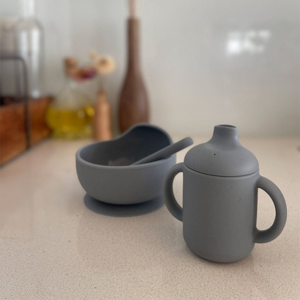 
            
                Load image into Gallery viewer, Ash &amp;amp; Co Nursing &amp;amp; Feeding Silicone Sipper Cup with Handles : Dove
            
        