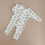 Blossom and Pear Clothing Bamboo Zip Growsuit : Daisy