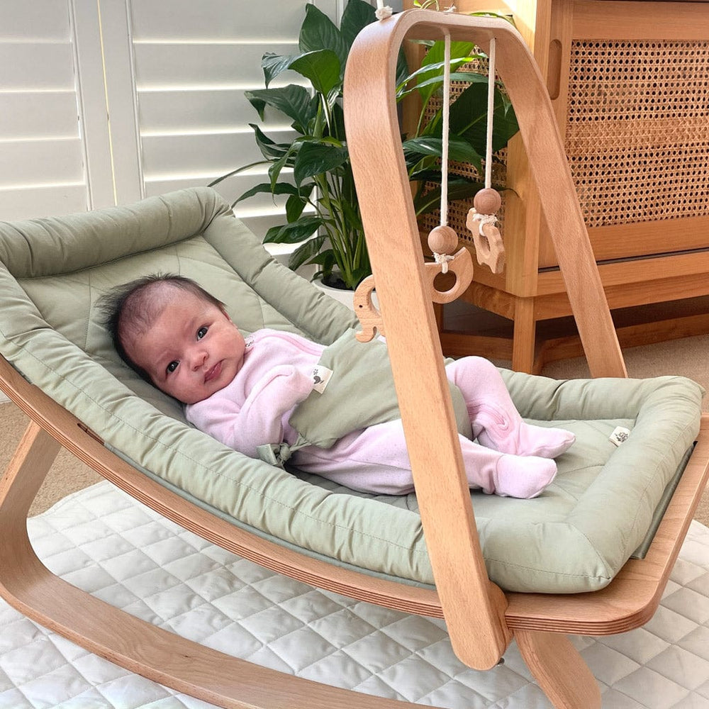 Ecosprout Baby Bouncers & Rockers Bundle | Baby Rocker Set : Sage (20% off)