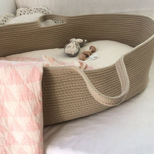 Ecosprout Bassinets & Cradles Bundle | Co-Sleeper Moses Basket - Natural