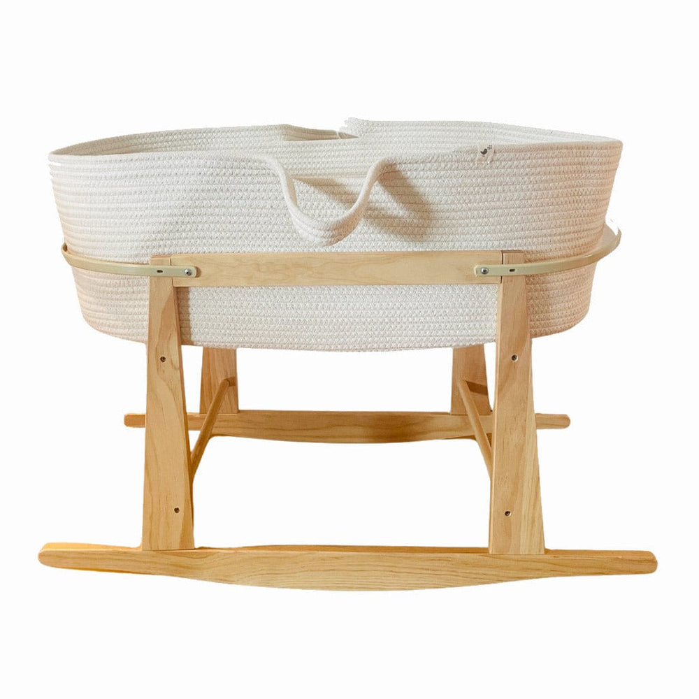 Ecosprout Bassinets & Cradles Bundle | Cotton Co-Sleeper Moses Basket - Cameo