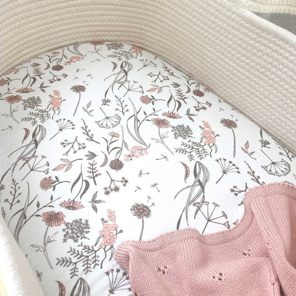 Ecosprout Bassinets & Cradles Bundle | Cotton Co-Sleeper Moses Basket - Cameo