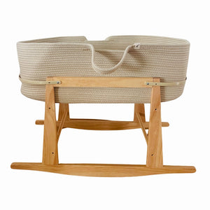 
            
                Load image into Gallery viewer, Ecosprout Bassinets &amp;amp; Cradles Bundle | Cotton Co-Sleeper Moses Basket - Natural
            
        