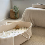 Ecosprout Bassinets & Cradles Cotton Co-Sleeper Moses Basket : Cameo