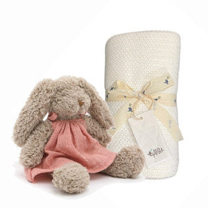 Ecosprout Baby Gift Sets Gift Box : Baby Honey Bunny Pink & Organic Blanket