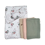 Ecosprout Baby Gift Sets Gift Box : Jersey Wrap Set & Muslin Cloths