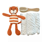 Ecosprout Baby Gift Sets Gift Box : Niko Tiger Rattle & Muslin Cloths