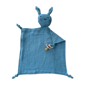 Ecosprout Baby Toys & Activity Equipment Muslin Bunny Comforter: Denim Blue