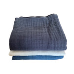 Ecosprout Bath Towels & Washcloths Muslin Cloths 3pk: Navy Denim
