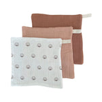 Ecosprout Bath Towels & Washcloths Muslin Cloths 3pk: Pink Shell