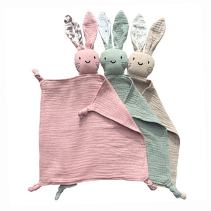 Ecosprout Baby Toys & Activity Equipment Muslin Comforter Bunny : Oat Fern