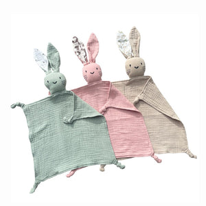 Ecosprout Baby Toys & Activity Equipment Muslin Comforter Bunny : Oat Fern