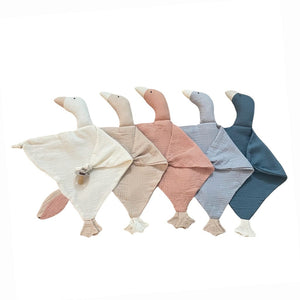 Ecosprout | Muslin Goose Baby Comforter | Sky