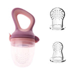 Ecosprout | Silicone Feeding Teether Set | Mauve