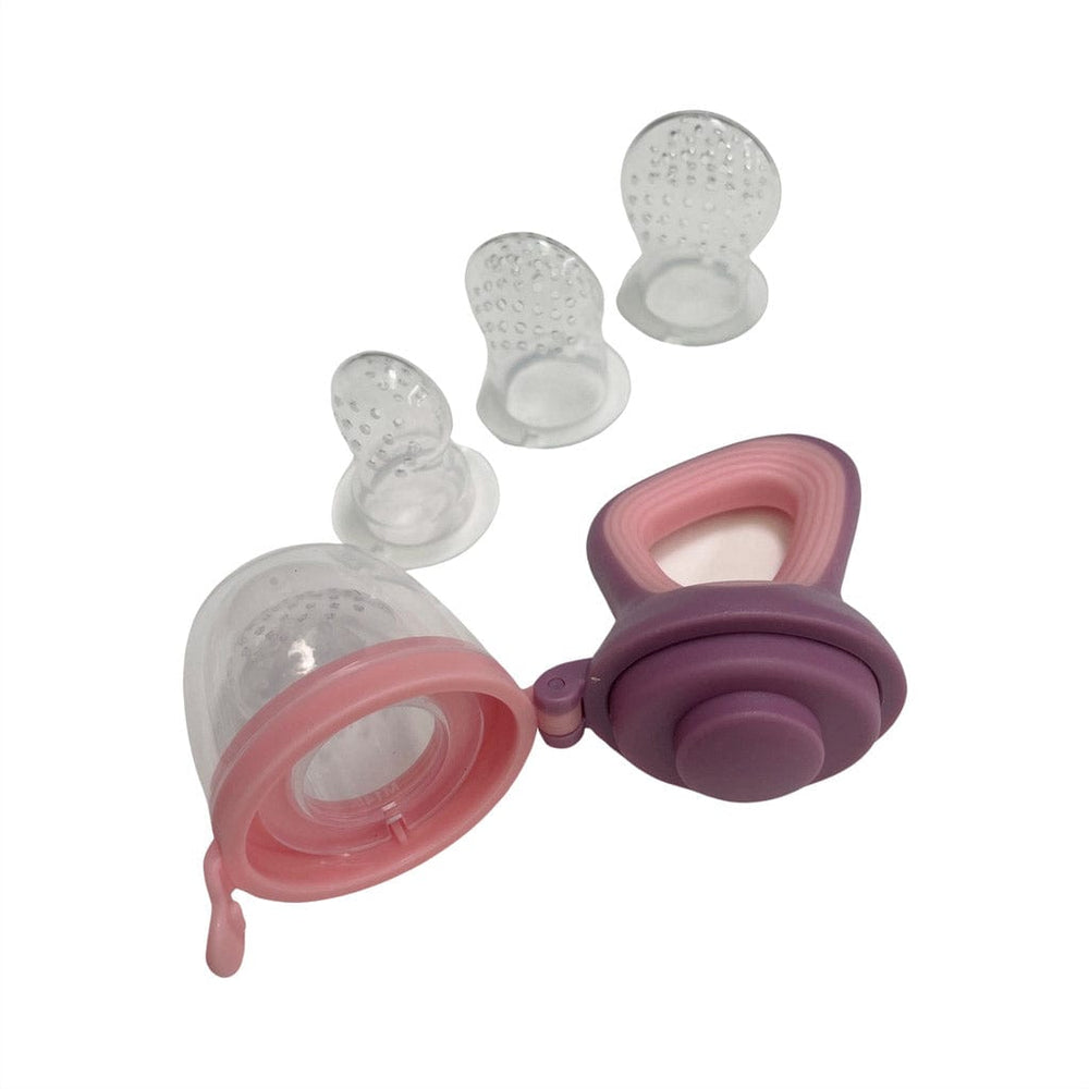 
            
                Load image into Gallery viewer, Ecosprout Nursing &amp;amp; Feeding Silicone Feeding Teether Set : Mauve
            
        