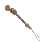 Ecosprout Baby Soothers Silicone Pacifier Holder with Clip : Mauve