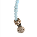 Ecosprout Baby Soothers Silicone Pacifier Holder with Clip : Speckled Grey