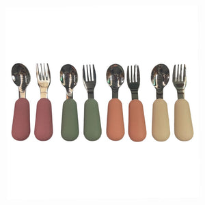 Ecosprout Nursing & Feeding Stainless Steel Toddler Cutlery Set : Toasted Almond