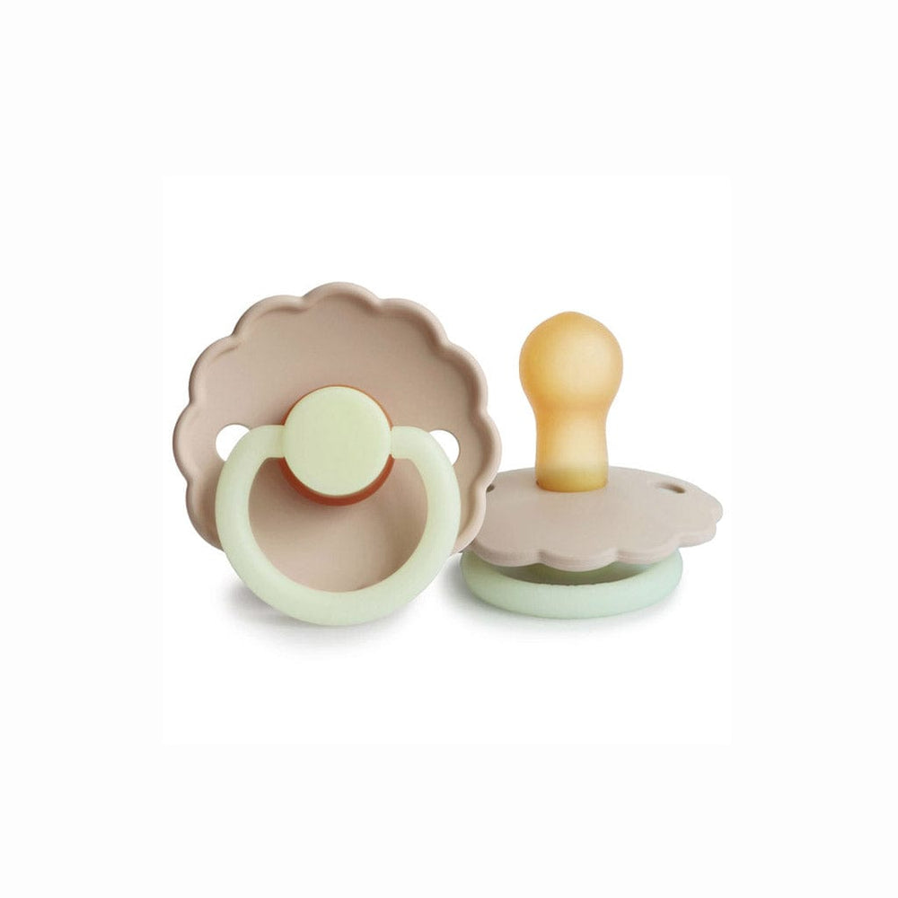 
            
                Load image into Gallery viewer, Frigg Baby Soothers FRIGG Daisy Night Pacifier Size 2 : Croissant
            
        