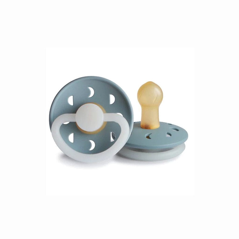 
            
                Load image into Gallery viewer, Frigg Baby Soothers FRIGG Moon Phase Night Glow Pacifier Size 1 : Stone
            
        