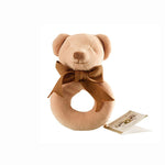 Maud n Lil Baby & Toddler Organic Cotton Ring Rattle : Cubby Teddy Bear