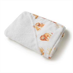 
            
                Load image into Gallery viewer, Snuggle Hunny Kids Bath Towels &amp;amp; Washcloths Organic Hooded Bath Towel : Lion
            
        