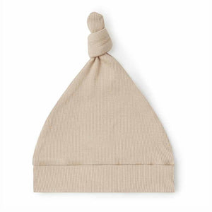 
            
                Load image into Gallery viewer, Snuggle Hunny Kids Clothing Organic Ribbed Knotted Beanie : Pebble
            
        