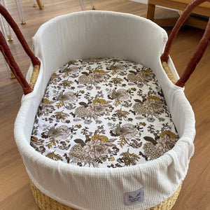 The Young Folk Collective Co-Sleeper Moses Basket Liner : Heirloom