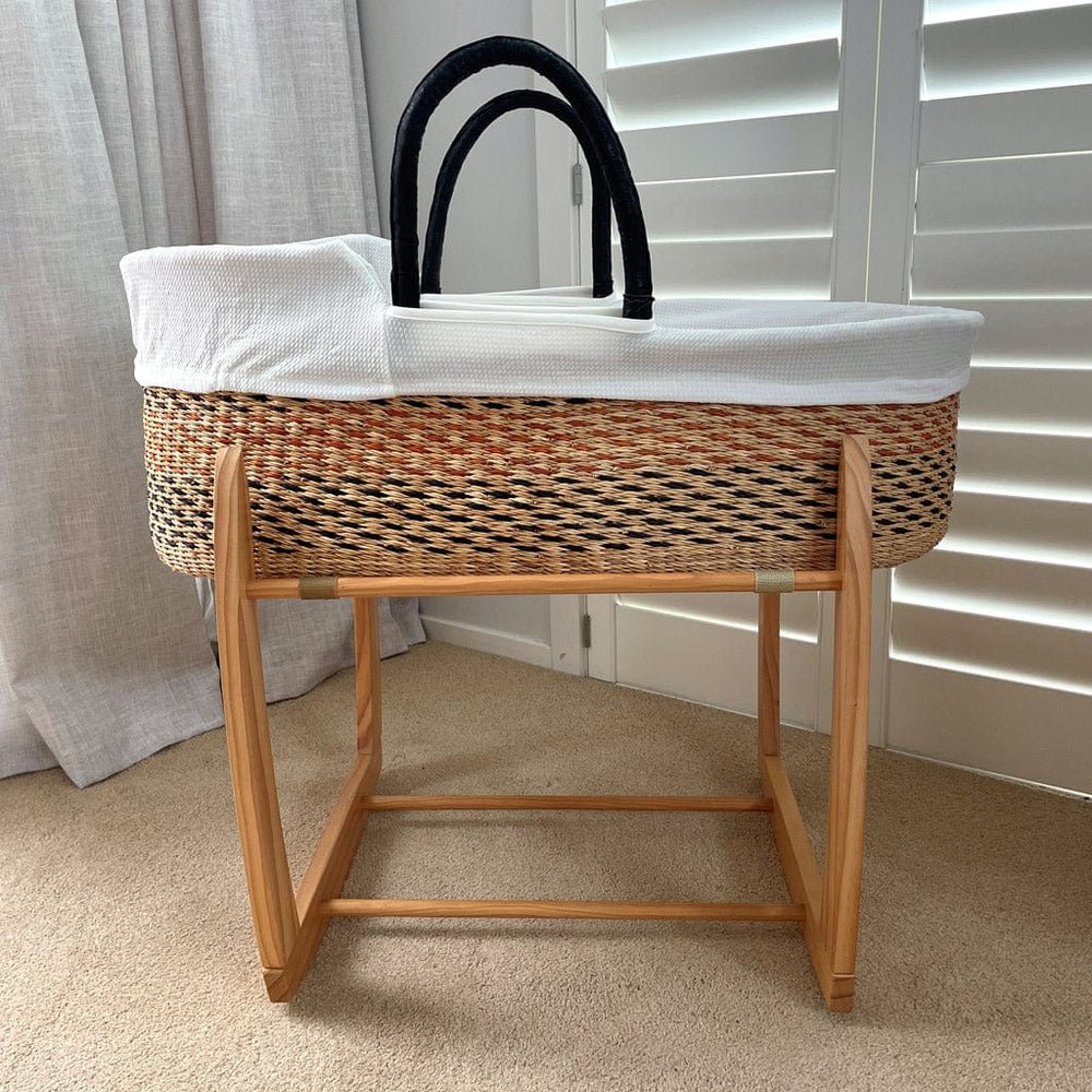 The Young Folk Collective Linens & Bedding Co-Sleeper Moses Basket Liner : Heirloom