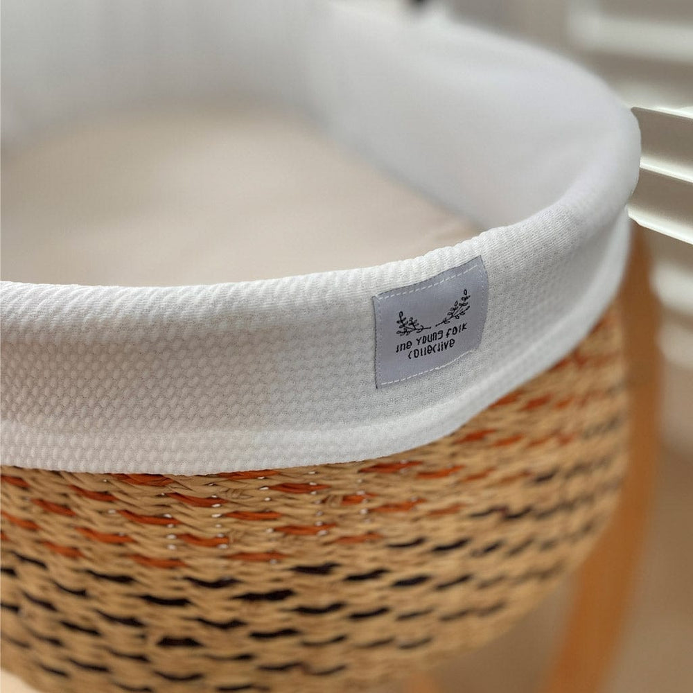 The Young Folk Collective Linens & Bedding Co-Sleeper Moses Basket Liner : Heirloom