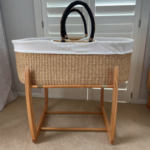 The Young Folk Collective Linens & Bedding Co-Sleeper Moses Basket Liner : Traditional