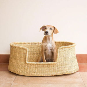 
            
                Load image into Gallery viewer, Adinkra Designs Dog Beds Bolga Dog Bed : Natural
            
        