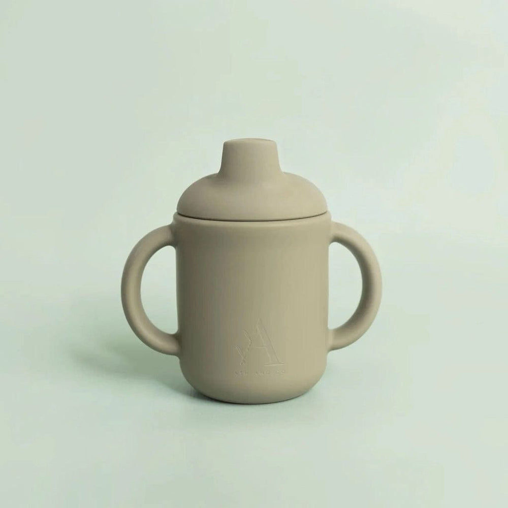 
            
                Load image into Gallery viewer, Ash &amp;amp; Co Nursing &amp;amp; Feeding Silicone Sipper Cup with Handles : Olive
            
        