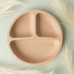 Ash & Co Nursing & Feeding Silicone Three Section Suction Plate : Apricot