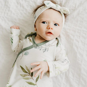 Copper Pearl | Knotted Hem Gown & Beanie Set | Haven | Ecosprout