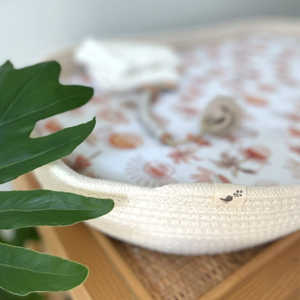
            
                Load image into Gallery viewer, Ecosprout Bundle Cotton Changing Basket : Cameo
            
        