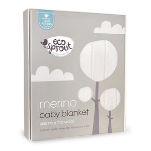 Ecosprout Merino Baby Blanket - Natural - Ecosprout - New Zealand