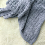 Ecosprout Merino Vintage Baby Blanket - Marl Grey - Ecosprout - New Zealand